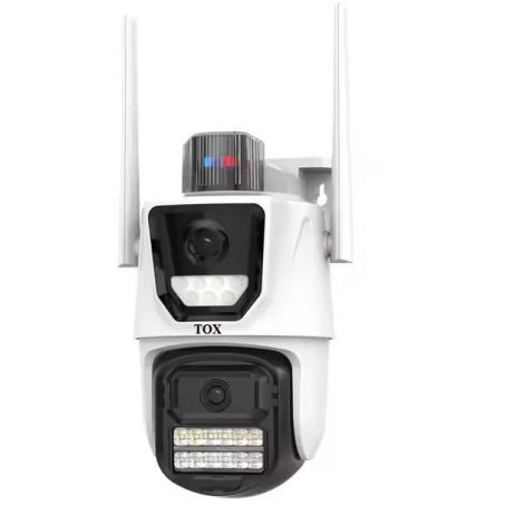 Уличная IP WiFi камера 8 МП TOX EP17-QQ-8M Самостоятельное слежение за человеком ICSEE