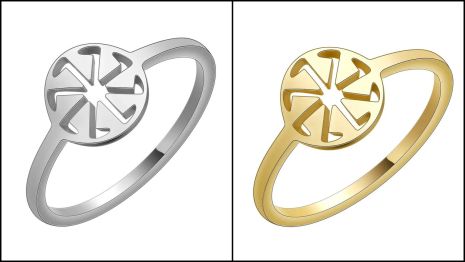 Кольцо коловрат славянский оберег перстень коловорот со звездой Руси амулет викингов