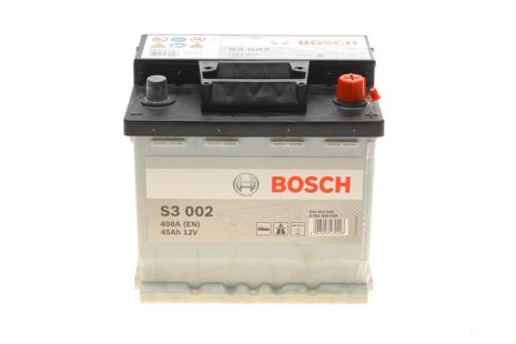Аккумулятор Hyundai 45Ah-12v (S3002) (207x175x190), r, EN400, 33711029200, TOYOTA 288005445983, BOSCH (0092S30 Аккумулятор Hyundai 45Ah-12v (S3002) (207x175x190), r, EN400, 33711029200, TOYOTA 288005445983, BOSCH (0092S30