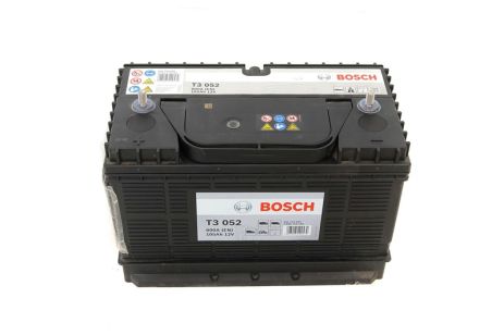 Аккумулятор 105Ah-12v (330x172x240), тонкие клеммы, BOSCH (0092T30520) Аккумулятор 105Ah-12v (330x172x240), тонкие клеммы, BOSCH (0092T30520)