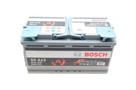 Аккумулятор 95Ah-12v AGM (S5A13) (353x175x190), r, EN850, HYUNDAI 37110A9902/RENAULT 244106169R, BOSCH (0092S) Аккумулятор 95Ah-12v AGM (S5A13) (353x175x190), r, EN850, HYUNDAI 37110A9902/RENAULT 244106169R, BOSCH (0092S)