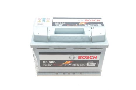Аккумулятор S5 ПРАВ [+] 12V 77AH 780A 278*175*190, BOSCH 0092S50080