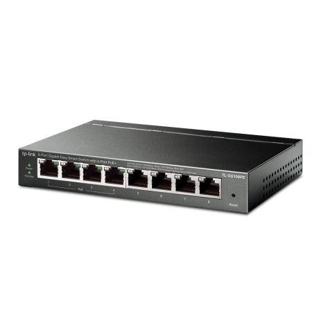 Комутатор TP-LINK TL-SG108PE, 8xGE/4xPoE, 65.2W, Easy Smart Комутатор TP-LINK TL-SG108PE, 8xGE/4xPoE, 65.2W, Easy Smart