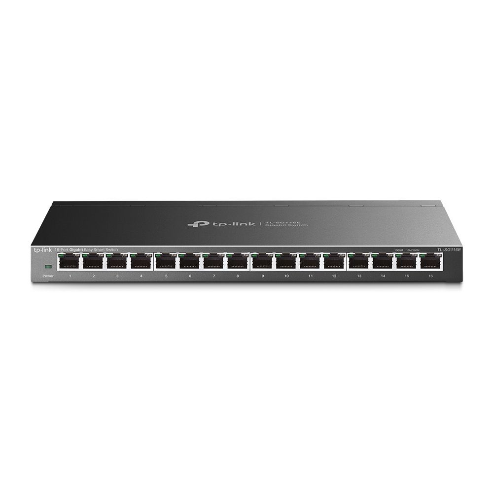 TP-LINK TL-SG116E 16xGE EasySmart, металлический корпус TP-LINK TL-SG116E 16xGE EasySmart, металлический корпус