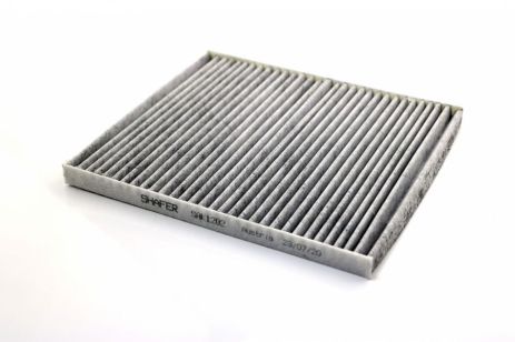 Фільтр салонний Hyundai Solaris, Kia Rio III, 11-, 209x190x15, вугільний, SHAFER (SAK1202), для моделей Hyundai та Kia