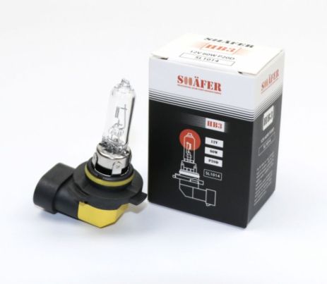 Лампа галогеновая HB3 12V 65W P20D (картонная упаковка 1шт), SHAFER (SL1014)
