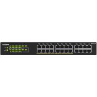 Комутатор NETGEAR GS324P 16xGE PoE+(190W), 8xGE, некерований