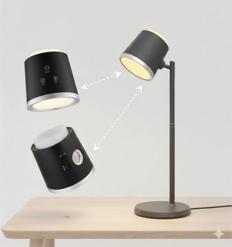 Функціональна світлодіодна настільна лампа Sirius BL-1005 чорна