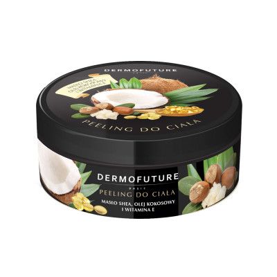 Цукровий скраб для тіла з маслами ши і кокоса Dermofuture, 200 мл Цукровий скраб для тіла з маслами ши і кокоса Dermofuture, 200 мл