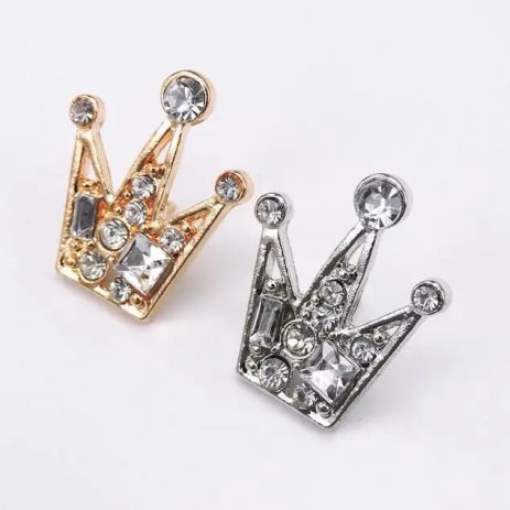 Брошь CROWN в виде Короны брошка с короной и кристаллами Брошь CROWN в виде Короны брошка с короной и кристаллами