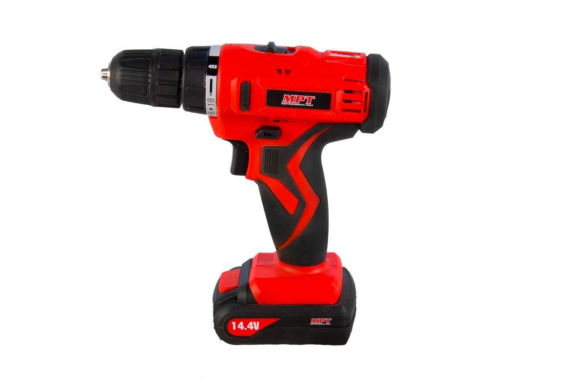 Акумуляторний дриль-шуруповерт 14.4V Li-ion 1.3 А·год 2 швидкості 0-400/1450 об/хв 10 мм 2 АКБ кейс MASTERTOOL MCDT1423.A2 Акумуляторний дриль-шуруповерт 14.4V Li-ion 1.3 А·год 2 швидкості 0-400/1450 об/хв 10 мм 2 АКБ кейс MASTERTOOL MCDT1423.A2