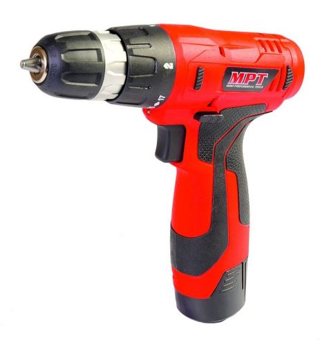 Аккумуляторная дрель-шуруповерт 12V Li-ion 1.3 А·ч 0-700 об/мин 0-10 мм 2 АКБ кейс MASTERTOOL MCDT1215.B2