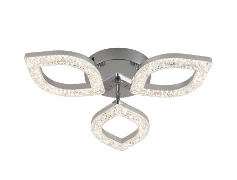 Люстра светодиодная акриловая Sirius 2721/3 CR 30W*2