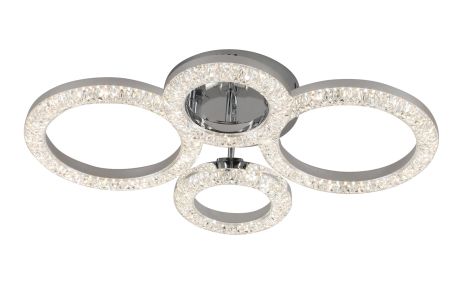 Светодиодная акриловая люстра Sirius 2723/2+2 CR 42W*2