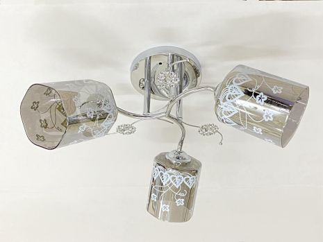 Потолочная люстра VALESO 6983B/3 (Хром) на три плафона Потолочная люстра VALESO 6983B/3 (Хром) на три плафона