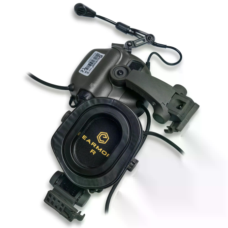 Активні захисні навушники Earmor M32X PLUS (FG) Olive з гарнітурою та кріпленням на шолом Активні захисні навушники Earmor M32X PLUS (FG) Olive з гарнітурою та кріпленням на шолом