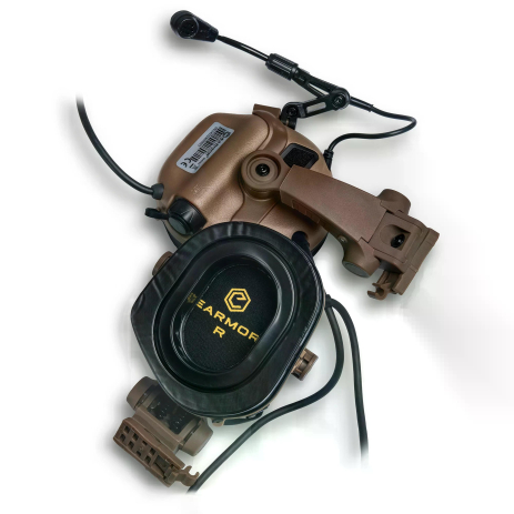 Активні захисні навушники Earmor M32X PLUS (CB) Coyote з гарнітурою та кріпленням на шолом Активні захисні навушники Earmor M32X PLUS (CB) Coyote з гарнітурою та кріпленням на шолом