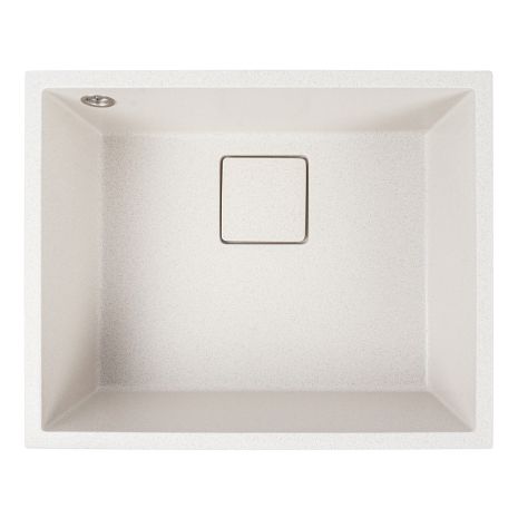 Кухонна гранітна мийка 5444 AMELI VALESO біла в крапку