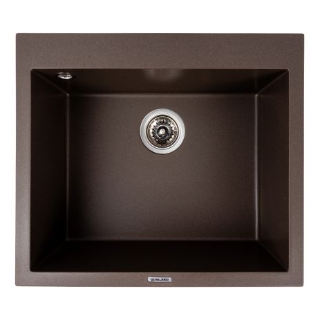 Кухонна гранітна мийка DAVINA VALESO, темна скеля, модель 5750