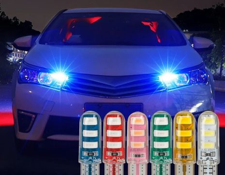 Синяя автомобильная габаритная лампа 12-SMD Синяя автомобильная габаритная лампа 12-SMD
