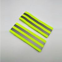 Еластична світловідбиваюча стрічка на липучці (набір 2 шт.) ЗЕЛЕНА