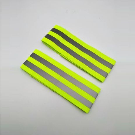 Світловідбивна еластична стрічка з липучкою-застібкою (комплект 2 шт) GREEN