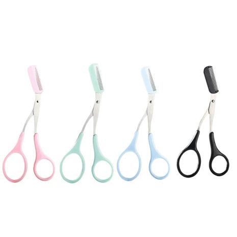 Триммер для бровей Инструменты для макияжа Ножницы для бровей с расческой удаления волос из стали