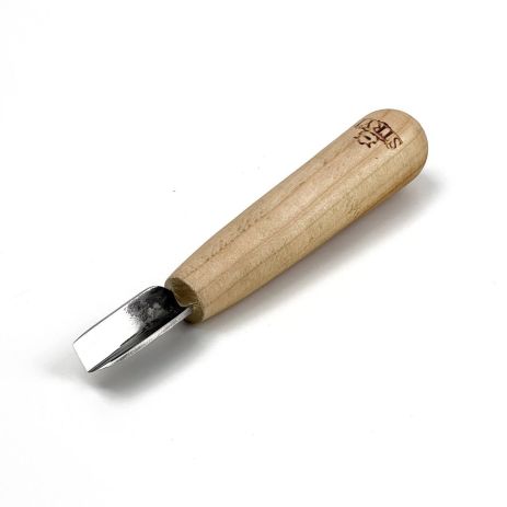 Стамеска короткая угловая 10мм Адольф Юрьев Standard для геометрической резьбы