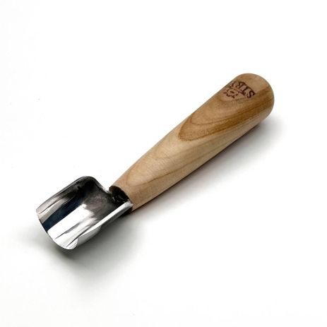 Коротка напівкругла рівна стамеска 30 мм Адольф Юр'єв Standard для геометричного різьблення