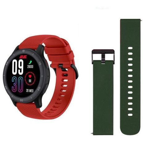 Смарт-годинник 2E Motion GT2, 47mm, IP68, BT5.2, 250mAh, чорний/червоний з зеленим ремінцем UA UCRF Смарт-годинник 2E Motion GT2, 47mm, IP68, BT5.2, 250mAh, чорний/червоний з зеленим ремінцем UA UCRF