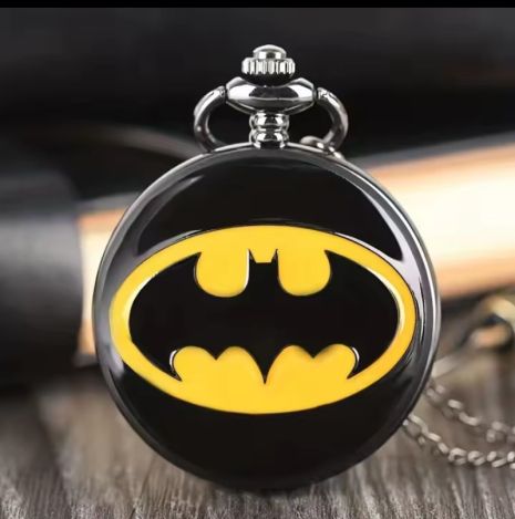Кулон кишеньковий годинник Batman підвіска знак Бетмен на ланцюжку