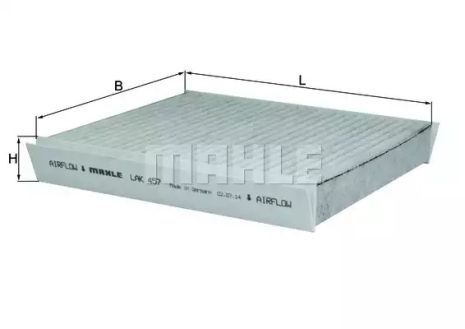 Фільтр салону з активованим углем, OPEL COMBO, MAHLE/KNECHT (LAK457)