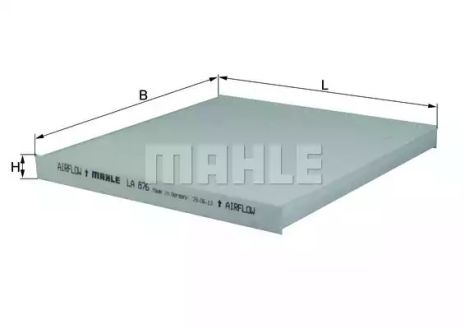 Фільтр салону, HYUNDAI 3SF79AQ000 971332W000 F784EB9AA 971333SAA0, MAHLE/KNEСHT (LA876)