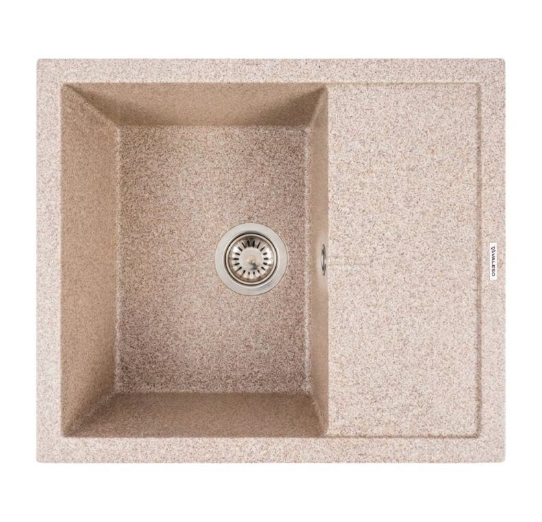 Кухонна гранітна мийка 5850 REYNA VALESO карамель Кухонна гранітна мийка 5850 REYNA VALESO карамель