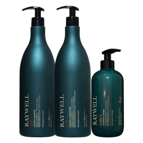 Набор Raywell B.IO Curly Control шампунь, кондиционер, крем для вьющихся волос 2х1000+200 мл