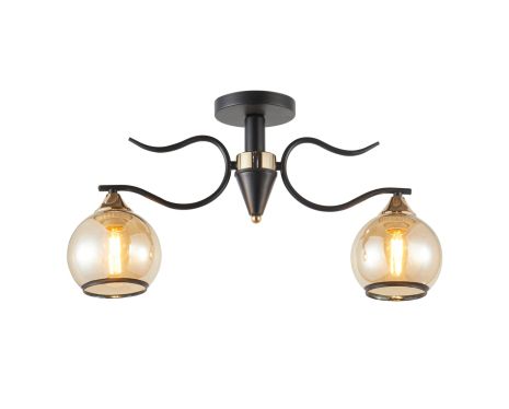 Декоративная люстра INTEREES IS 6409-2 BK+FG