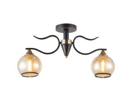 Декоративная люстра INTEREES IS 6409-2 BK+FG