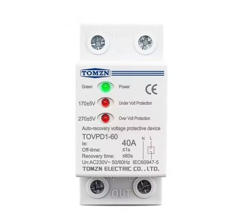 Реле напруги Tomzn TOVPD1-60 40а Реле напруги Tomzn TOVPD1-60 40а