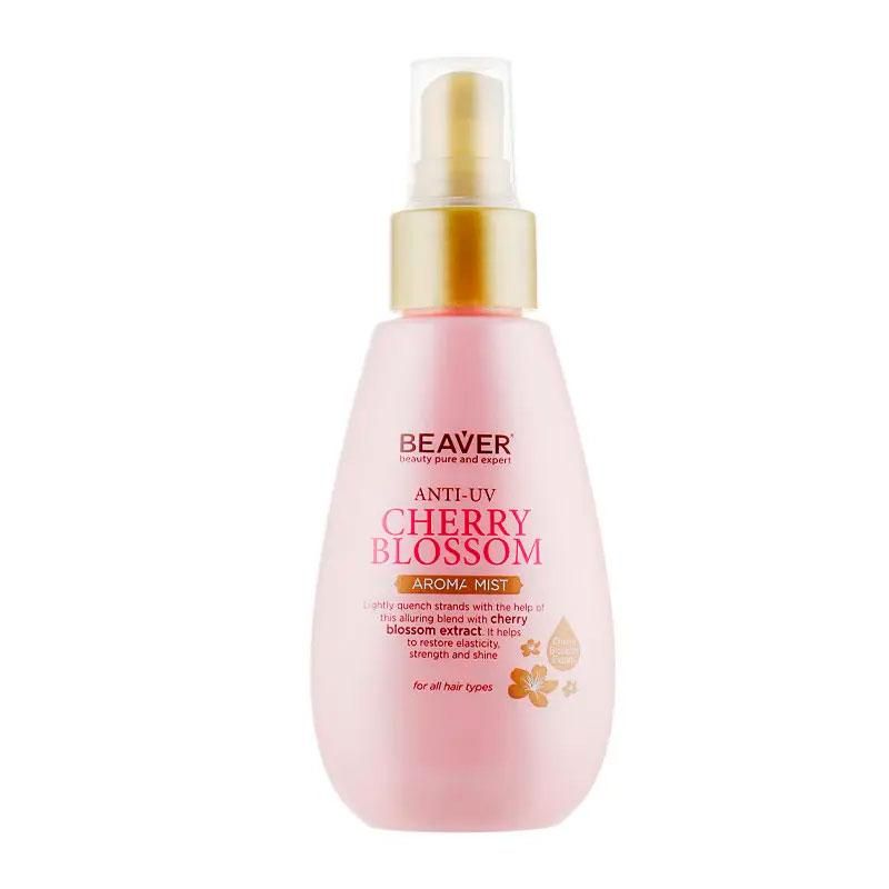 Укрепляющий спрей для волос Beaver Cherry Blossom Aroma Mist Refreshing Spray с экстрактом сакуры, 100 мл Укрепляющий спрей для волос Beaver Cherry Blossom Aroma Mist Refreshing Spray с экстрактом сакуры, 100 мл