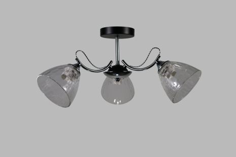 Люстра декоративна INTEREES IS 53008/3 CR+BK