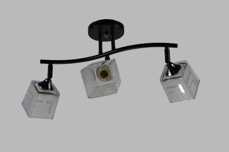 Люстра декоративна INTEREES IS 96223/3 BK+CR