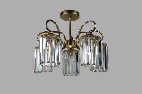 Люстра декоративна INTEREES IS 33156/5A CPGD Люстра декоративна INTEREES IS 33156/5A CPGD