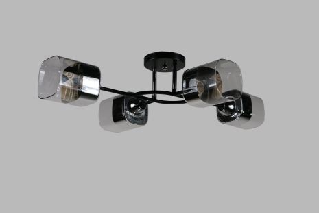 Люстра декоративна INTEREES IS 96297/4 CR+BK