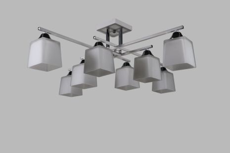 Люстра декоративна INREREES IS 96200/8 CR+WT Люстра декоративна INREREES IS 96200/8 CR+WT