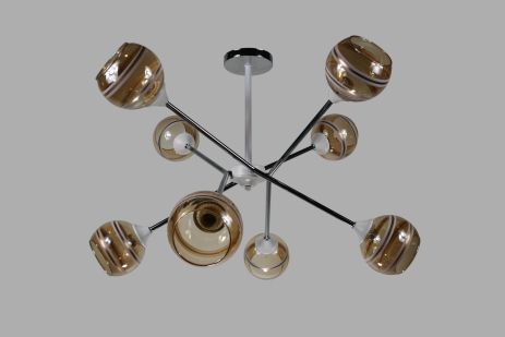 Люстра декоративна IS 33173/8 CR+WT