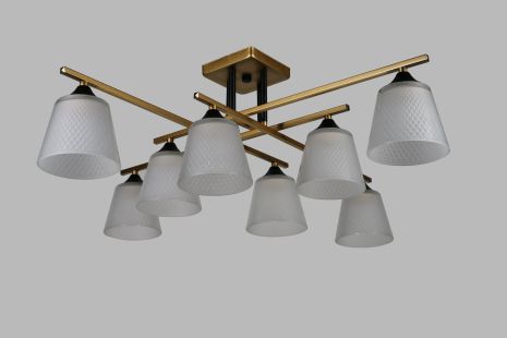 Люстра декоративна IS 96180/8 CPGD+BK Люстра декоративна IS 96180/8 CPGD+BK