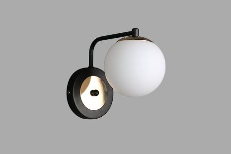 Бра настінне INTEREES IS 96500/1W BK+FGD