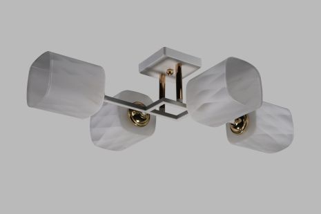 Люстра декоративна INTEREES IS 96472/4 WT+FGD