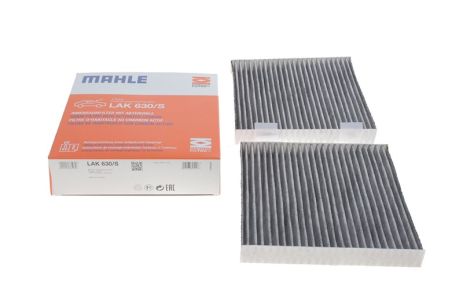 Фильтр салона X3(F25) 11- (угольный) (к-кт 2 шт), MAHLE/KNEСHT (LAK630S)