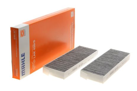 Фильтр салона CITROEN BERLINGO II, PEUGEOT PARTNER II 08- угольный (2шт.) (KNECHT-MAHLE) (LAK428S)